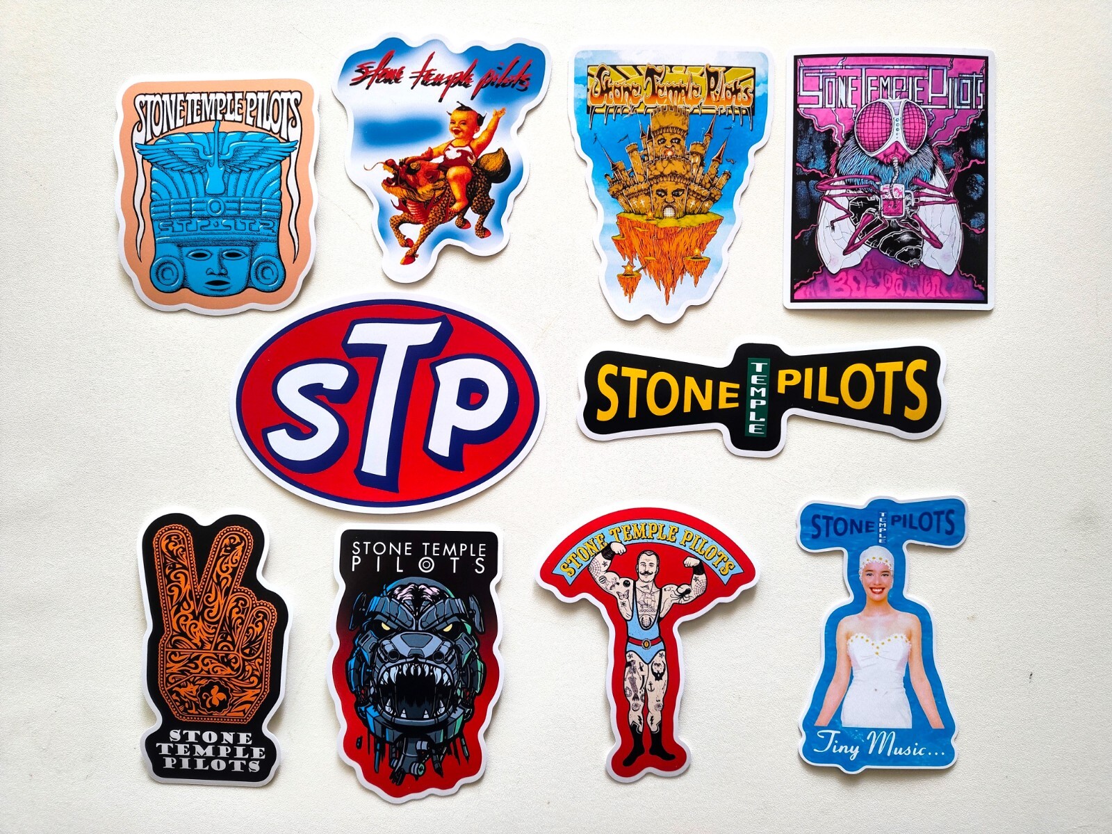 Stone Temple Pilots Vinyl Sticker Lot (10 Stickers) grunge punk 90’s alt hard