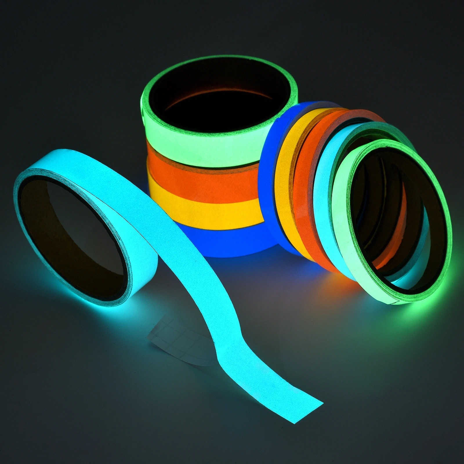 Self-Adhesive Luminous Safety Tape Fluorescent Glow in Dark Warning Tape 3M