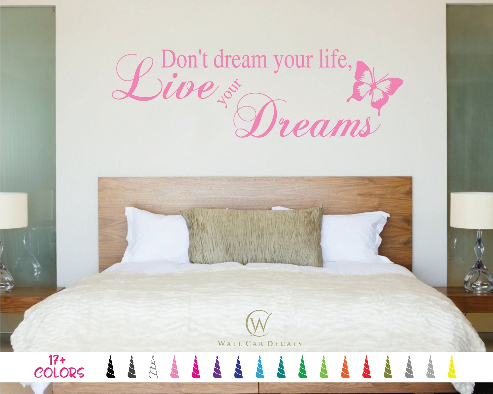 Don’t Dream Your Life Live Your Dreams Wall Quote Vinyl Decal Home Décor Sticker
