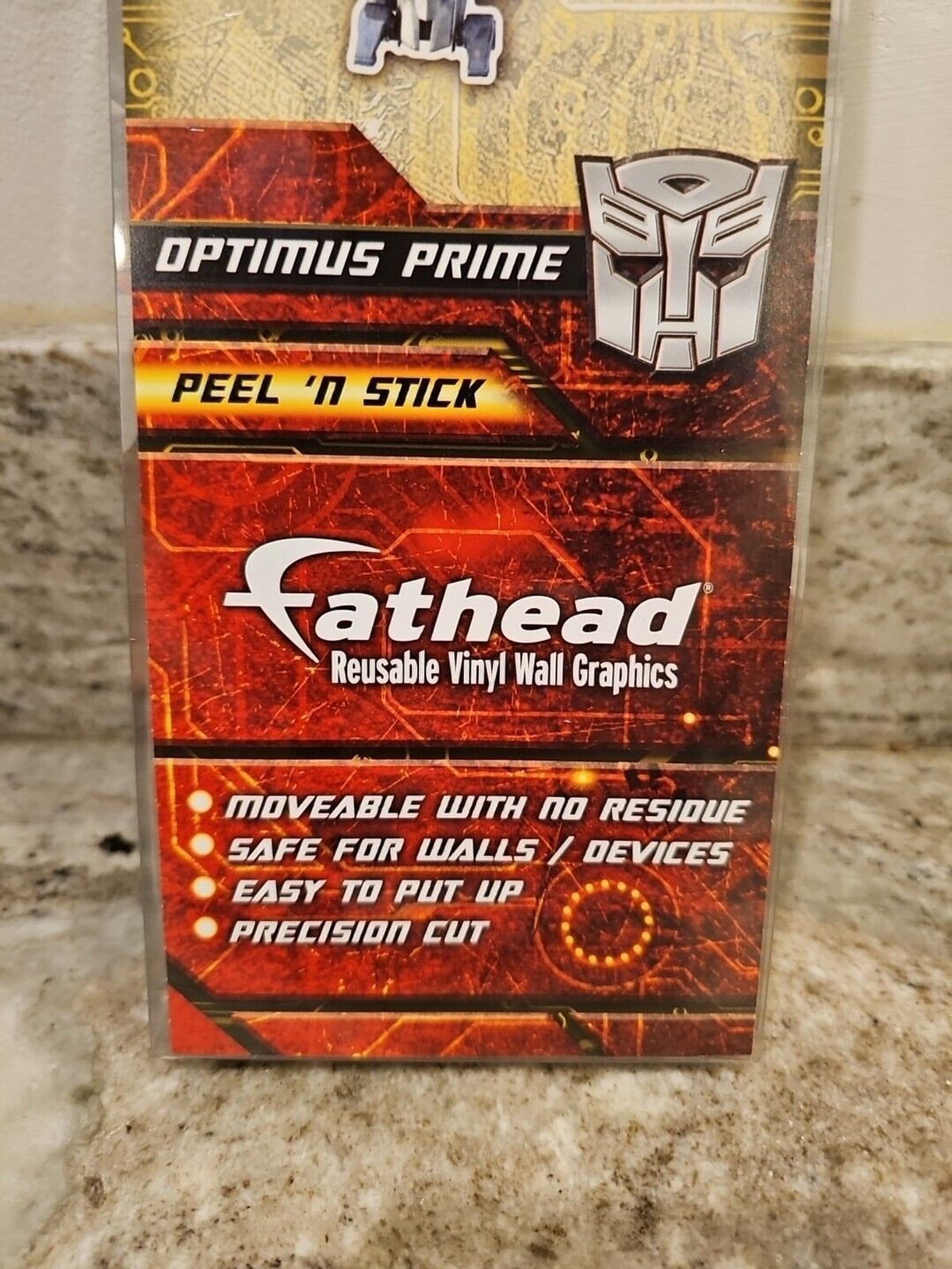 New Transformers Optimus Prime Fathead Reusable Vinyl Wall Graphic 16″ x 24″