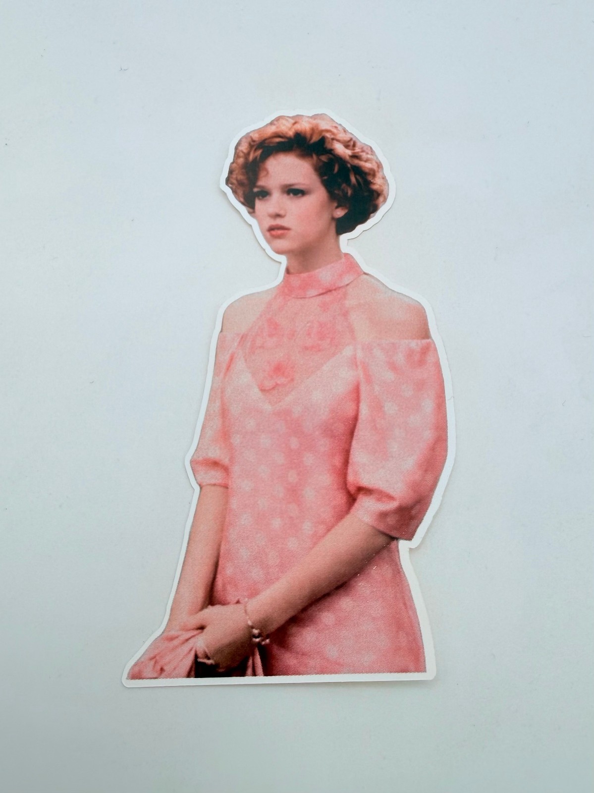 Brand New Pretty in Pink Prom Movie Andie (Molly Ringwald) 2″ by 4″ Sticker