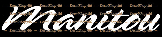 Manitou Pontoons – Outdoor Sports – Vinyl Die-Cut Peel N’ Stick Decals/Stickers
