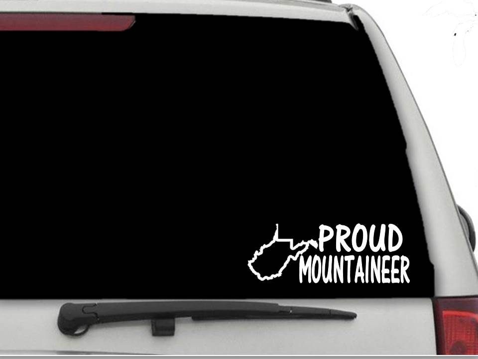 PROUD MOUNTAINEER West Virginia Decal Sticker CW4008