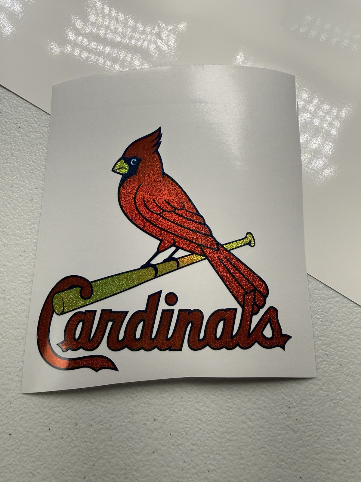 St. Louis Cardinals Holographic Tiny Sparkle Vinyl Decal
