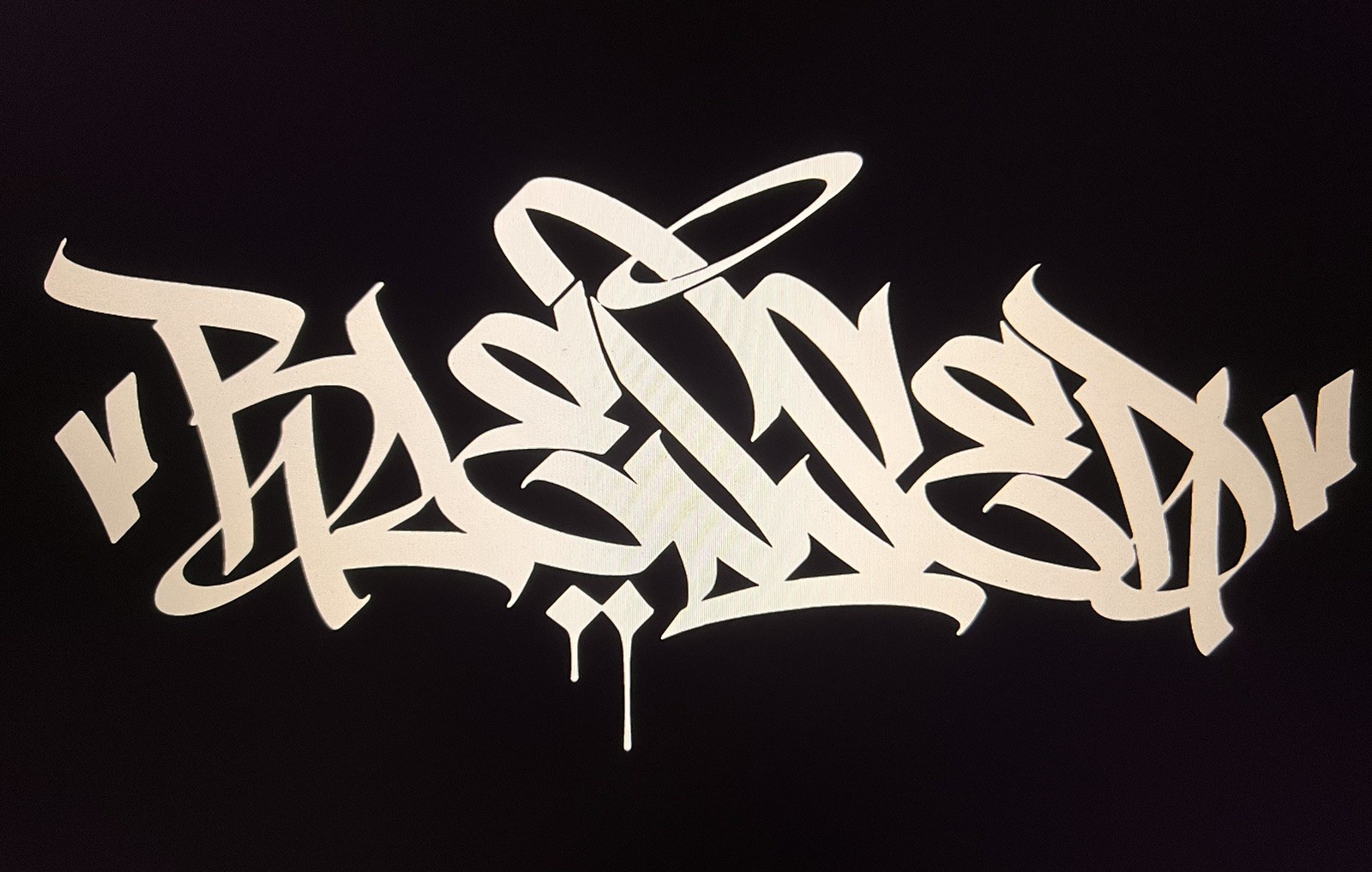 “Blessed” Vinyl Decal Sticker (Graffiti BOMBATOMIK) 8.7″ X 4”.