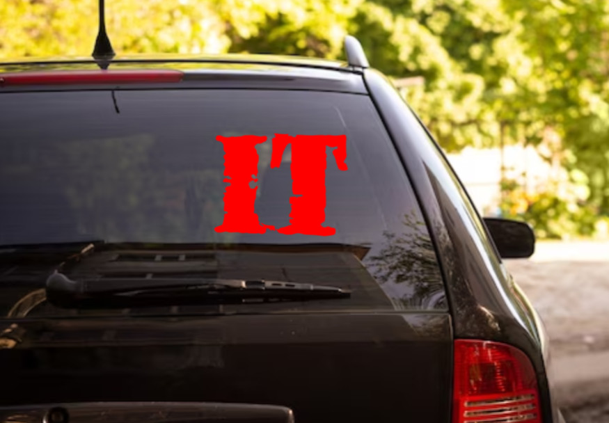 It Vinyl Logo Sticker Decal Car Bumper Horror Movie Film Stephen King Pennywise