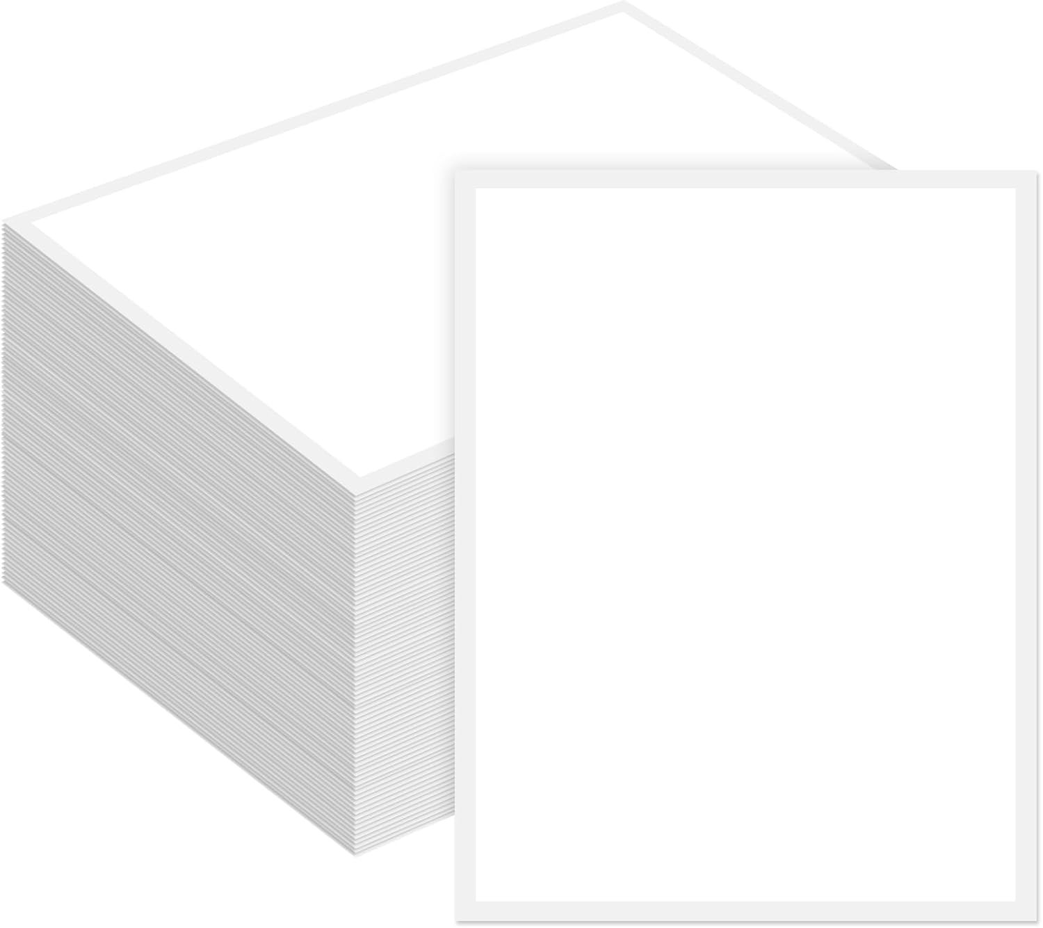 200 Pcs Outdoor Window Stickers for Car Dealers 8.5″ x 11″ Plain White Blank …