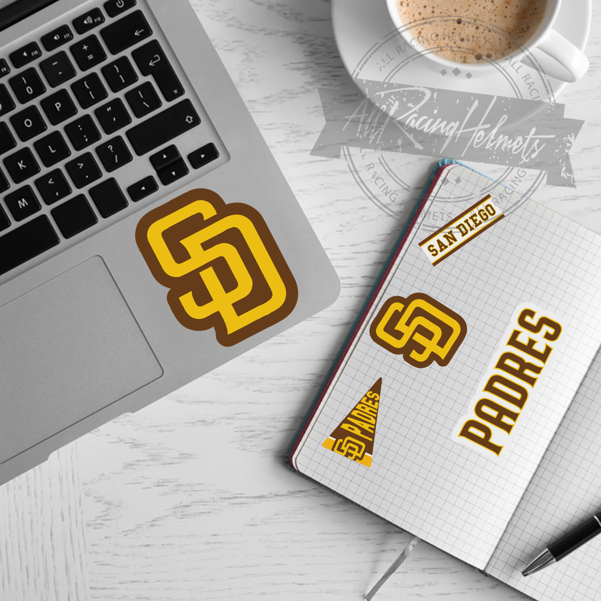 San Diego Padres MLB Baseball A4 Printed Vinyl Decal Sticker High Quality New