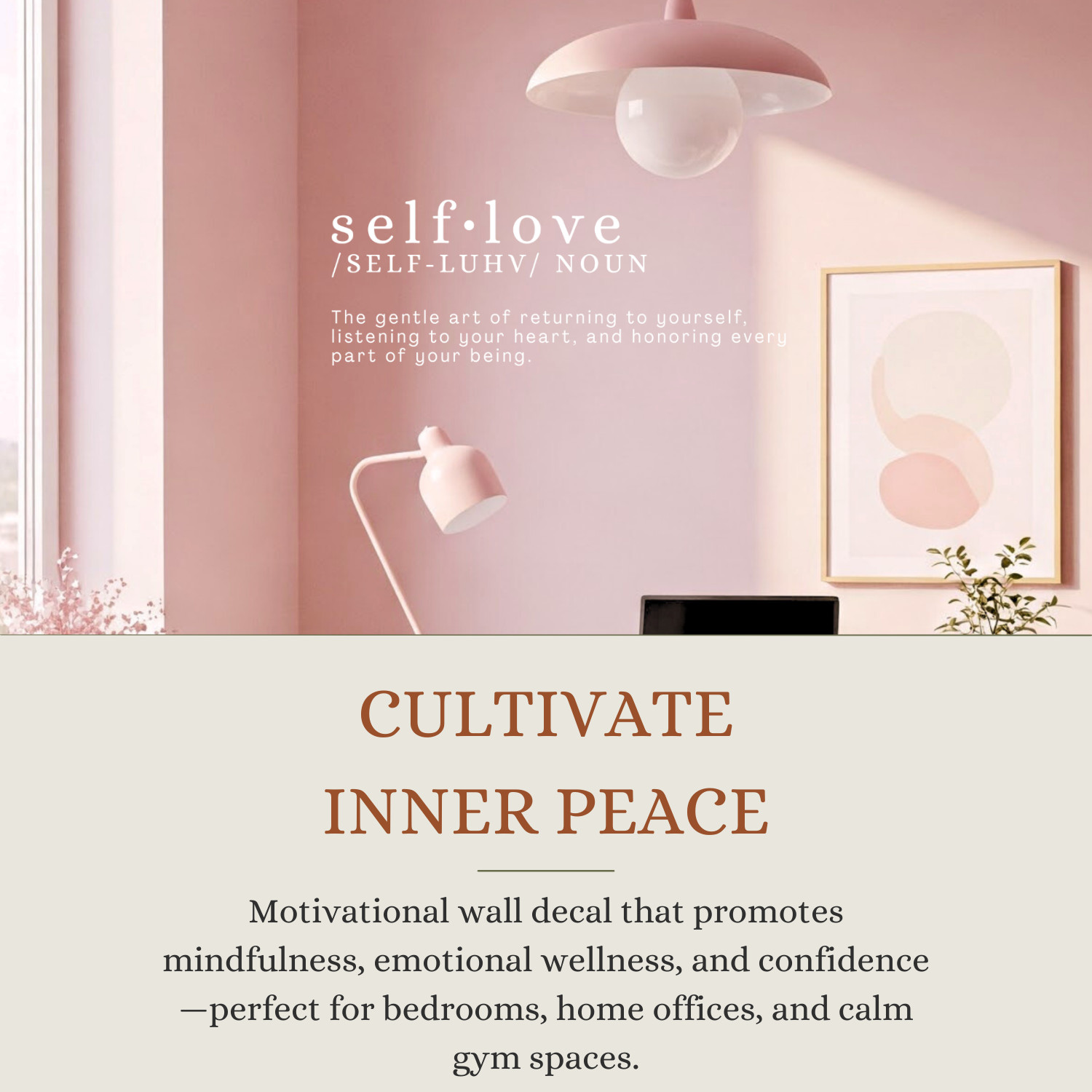 Self Love Inspirational Wall Decal Sticker Quote Art Vinyl Decor Positive Saying