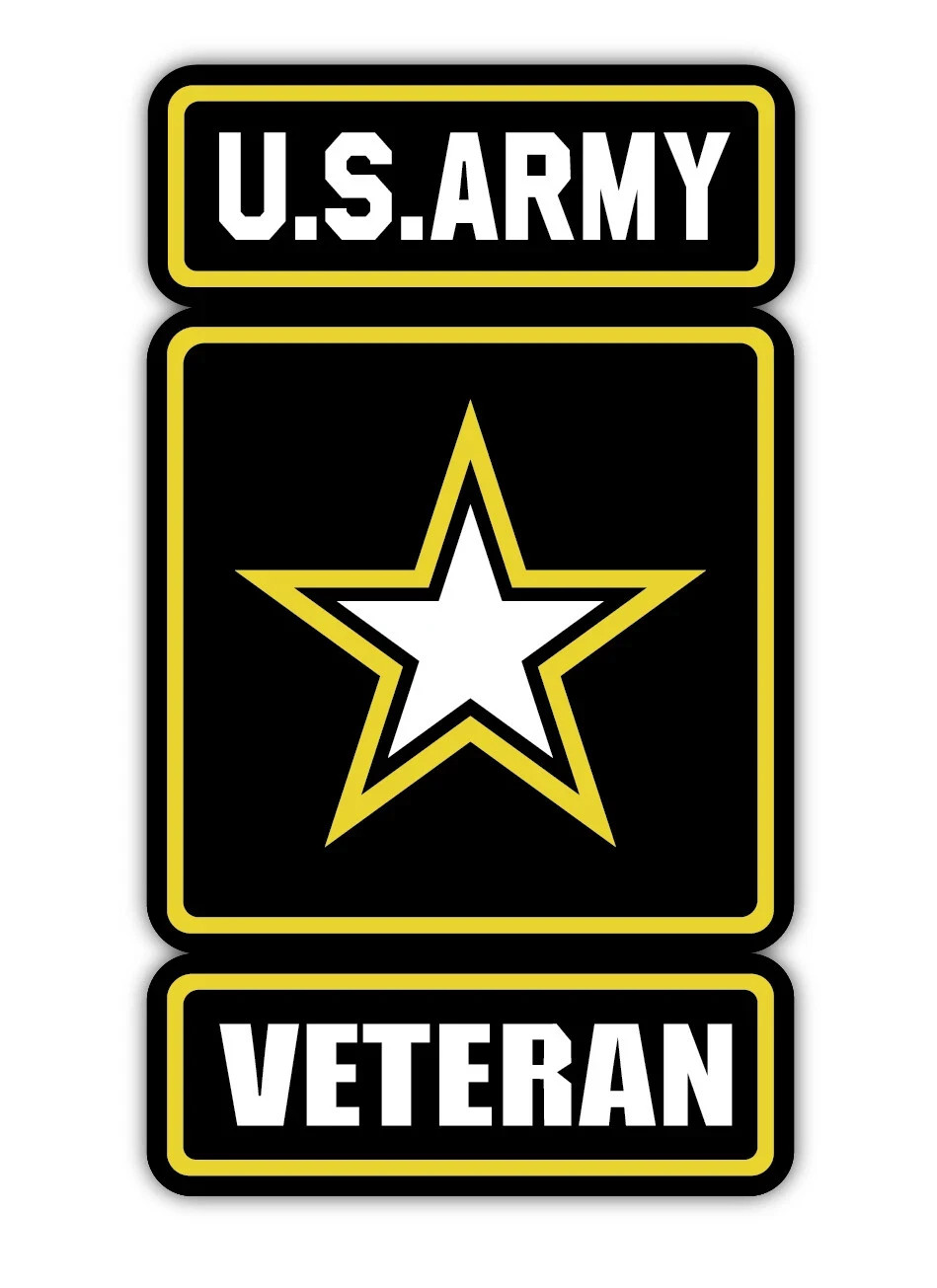 US Army Decal Sticker United States Military Veteran Logo Seal Flag