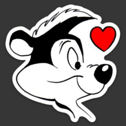 Pepe Le Pew MAGNETS French BANNED Skunk Cartoon Vinyl Decal Car Bumper Wall art