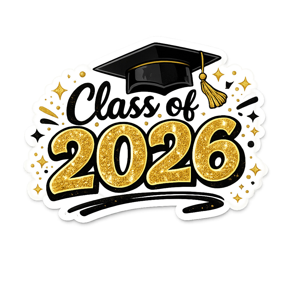 🎓 2026 Graduation Sticker Pack Vinyl Decals Class of 2026 Graduate Gift Laptop