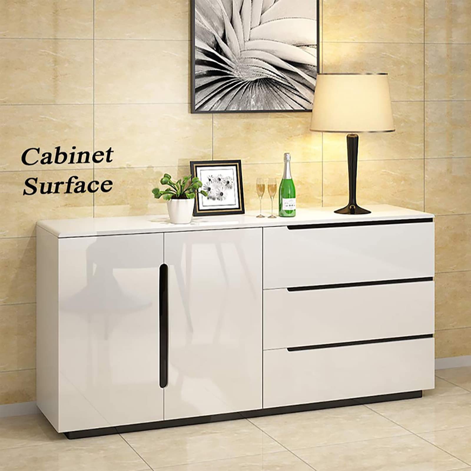 Contact Paper Glossy White for Countertops Removable Contact Paper White Peel…