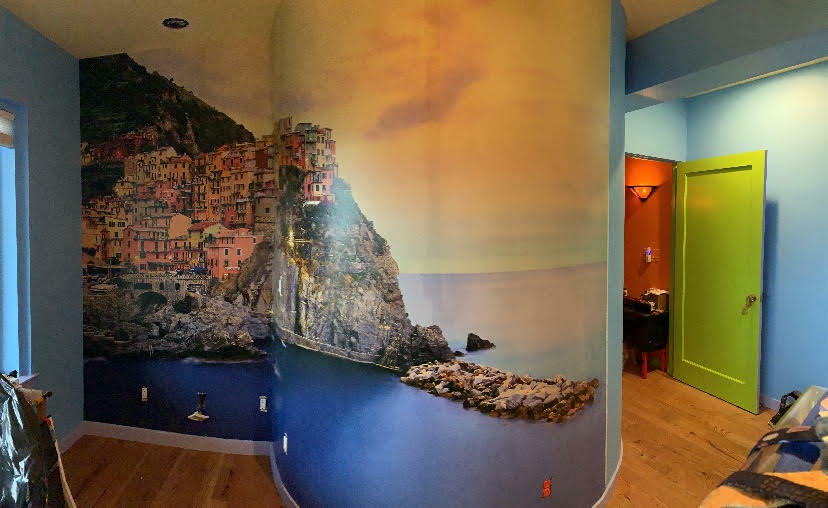 CINQUE TERRE Wallpaper 144×100″ Removable Wall Italy Seascape Amalfi Coast DIY