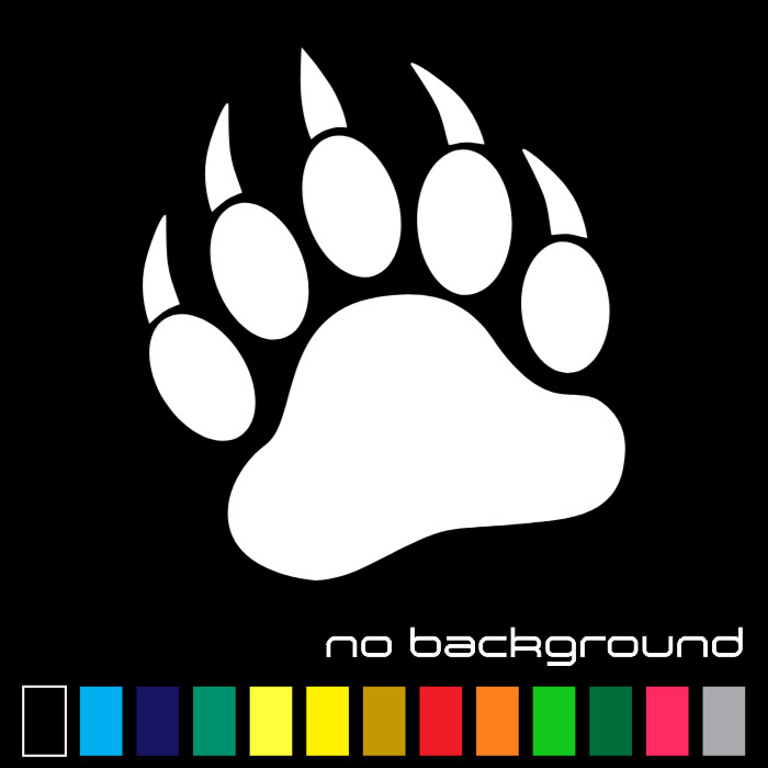 Tiger Paw Sticker Vinyl Decal – Wildcat Claws Print Pet Car Window Truck Cute