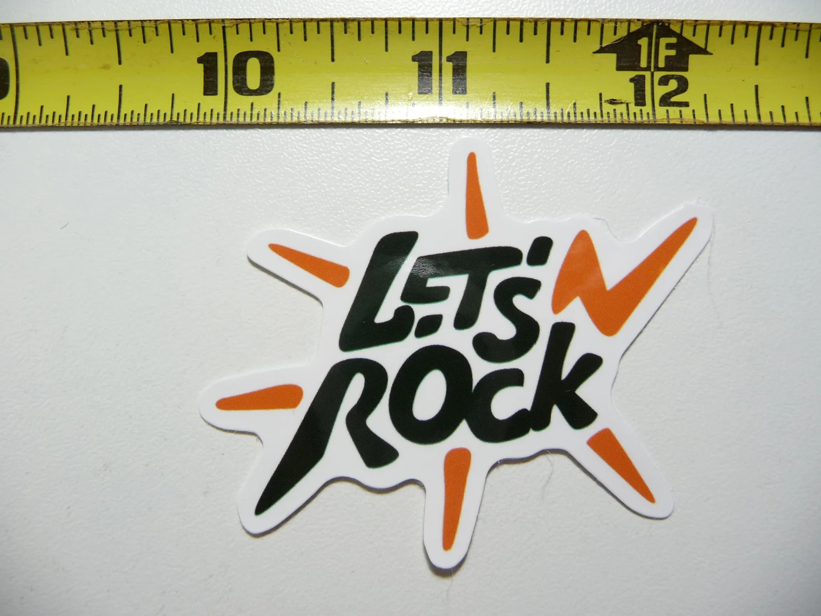 LET’S ROCK BURST MUSIC SMALL STICKER DECAL MUSICAL FAN CONCERT FUN SCRAPBOOKING