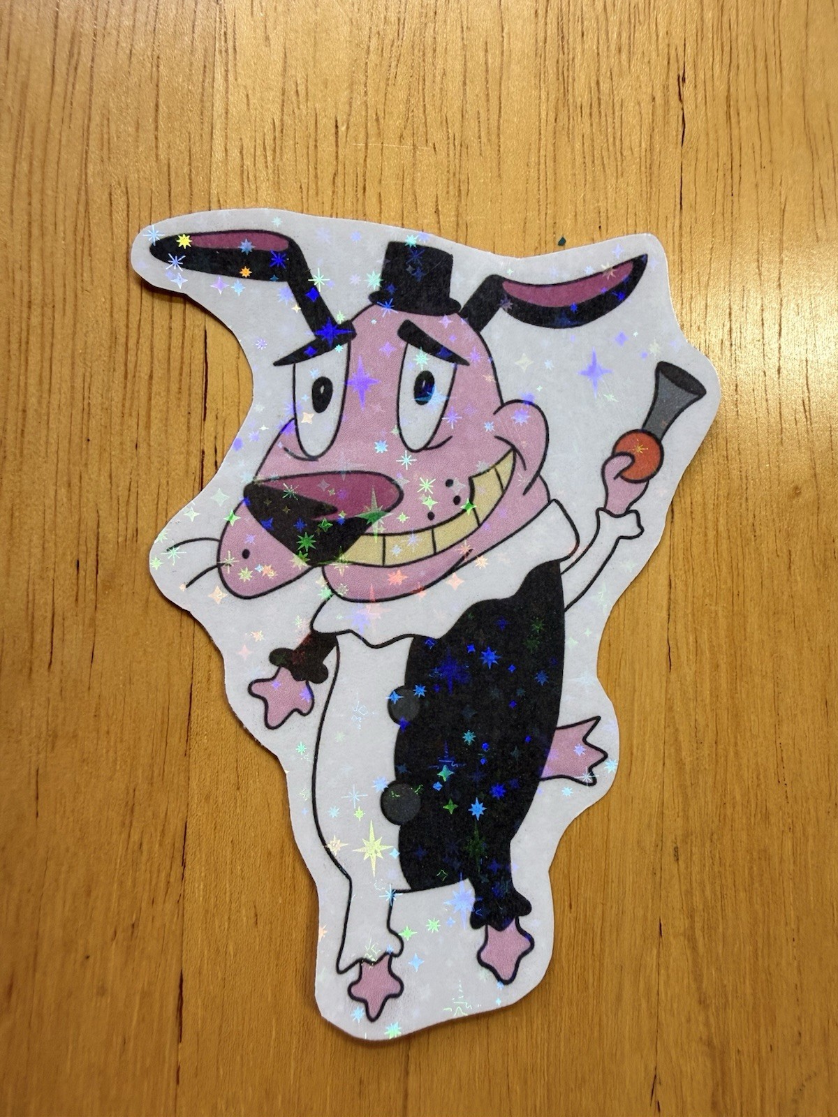 Courage the cowardly dog art the clown terrifer art sticker decal