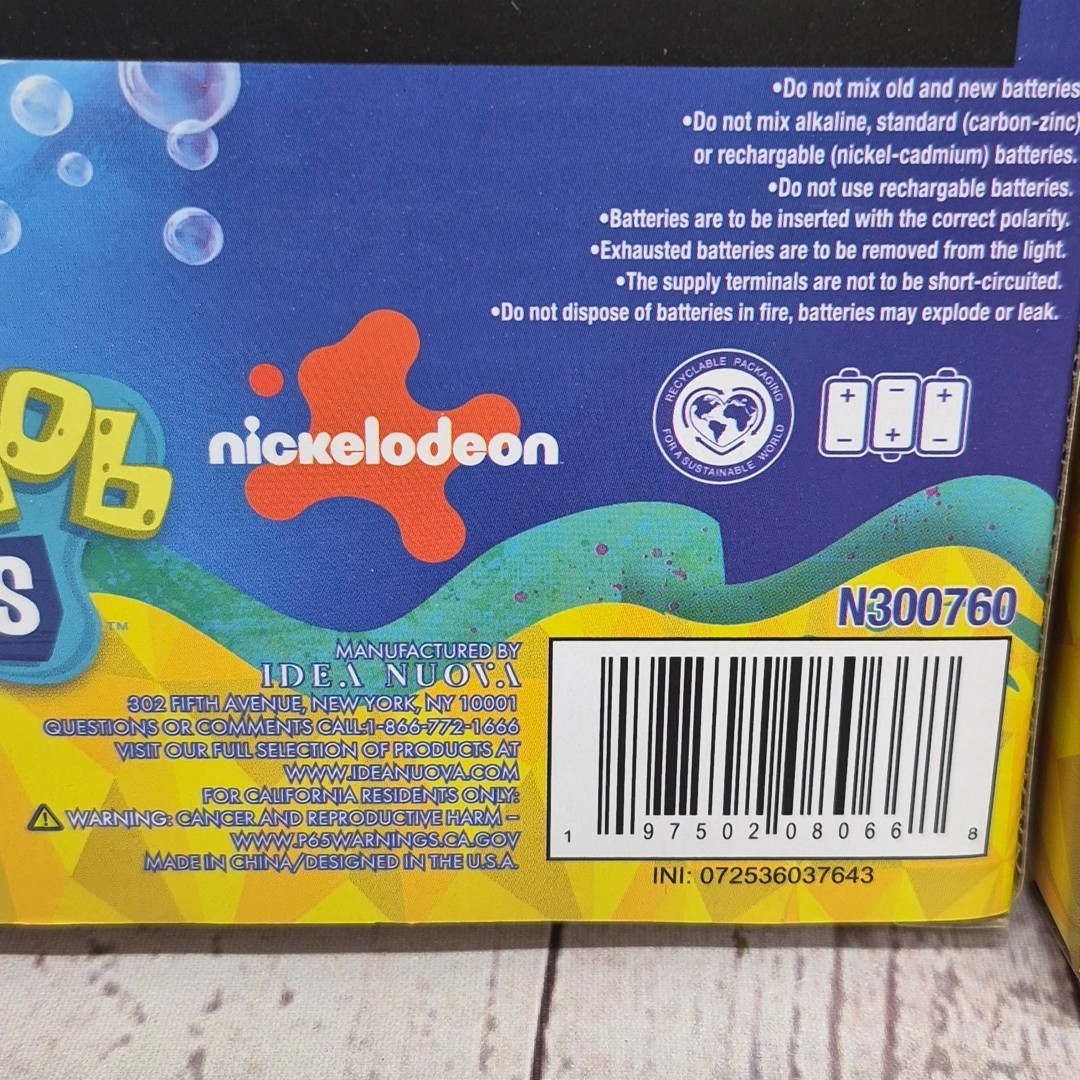 NIB SpongeBob SquarePants and Patrick Neon Wall Art Nickelodeon (Lot Of 2)