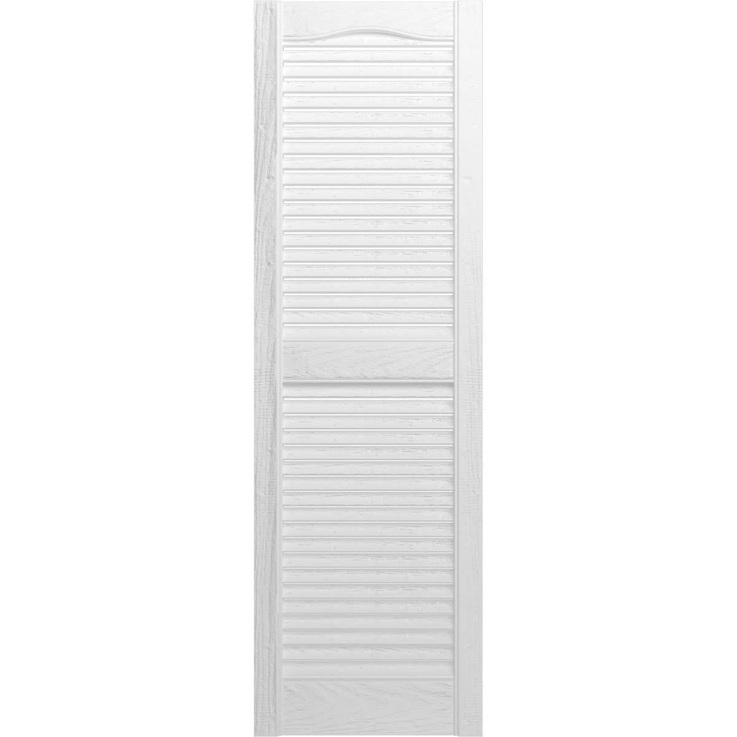 Ekena Millwork LL1S12X02500BW Lifetime Vinyl Standard Cathedral Top Center Mu…
