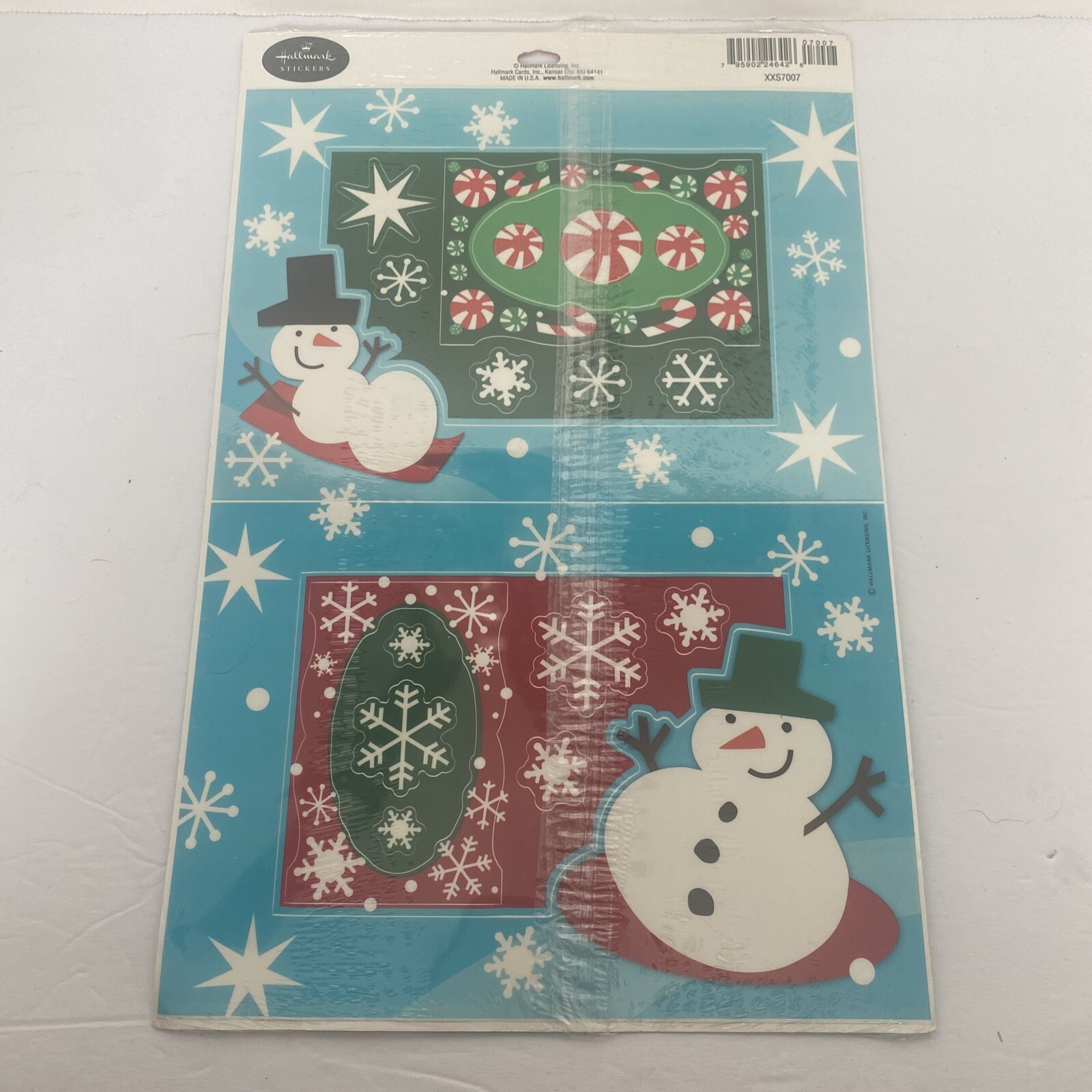 Hallmark Stickers Moveable Decorations- Christmas, Winter- Makes 4 Frames