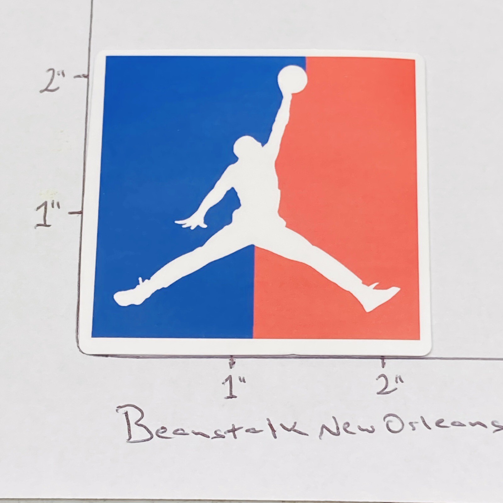 MICHAEL JORDAN Jumping Logo NBA Humor Skateboard Vinyl Sticker • w/ Tracking‼