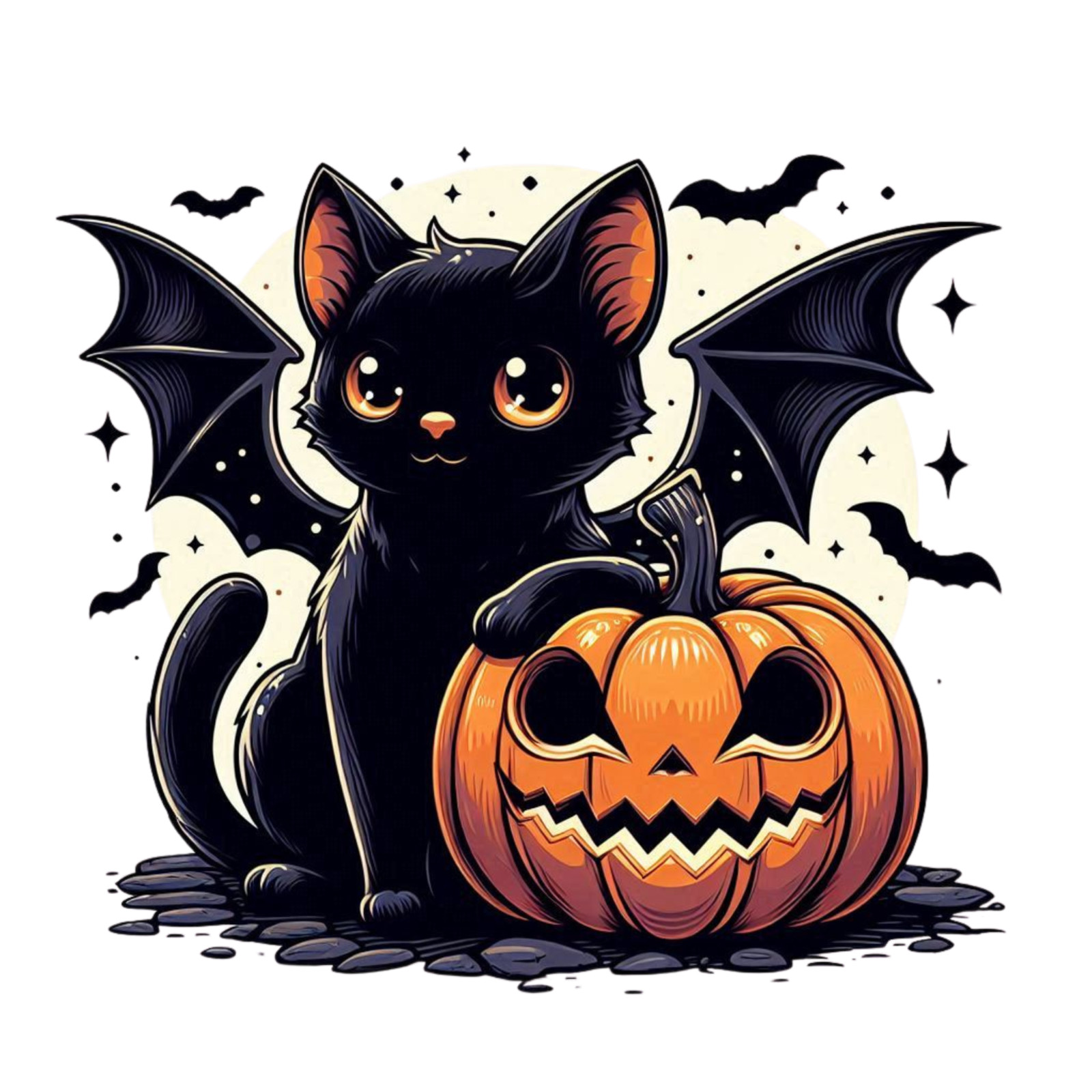 Wall Decal Sticker Black Cat Wall Sticker 18X18cm Large