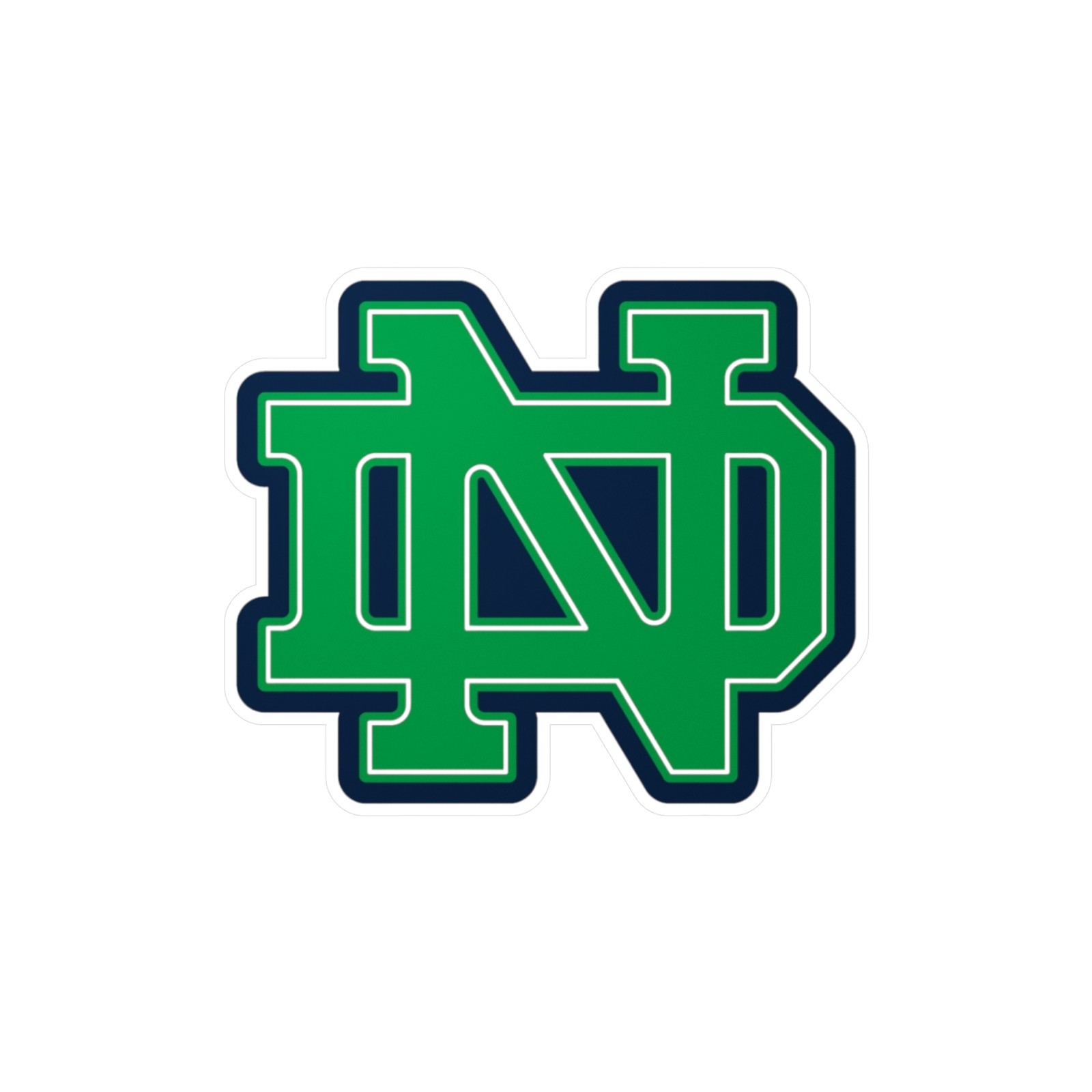 Notre Dame Fighting Irish Alternate Logo Sticker Vinyl Decal | Kiss-Cut