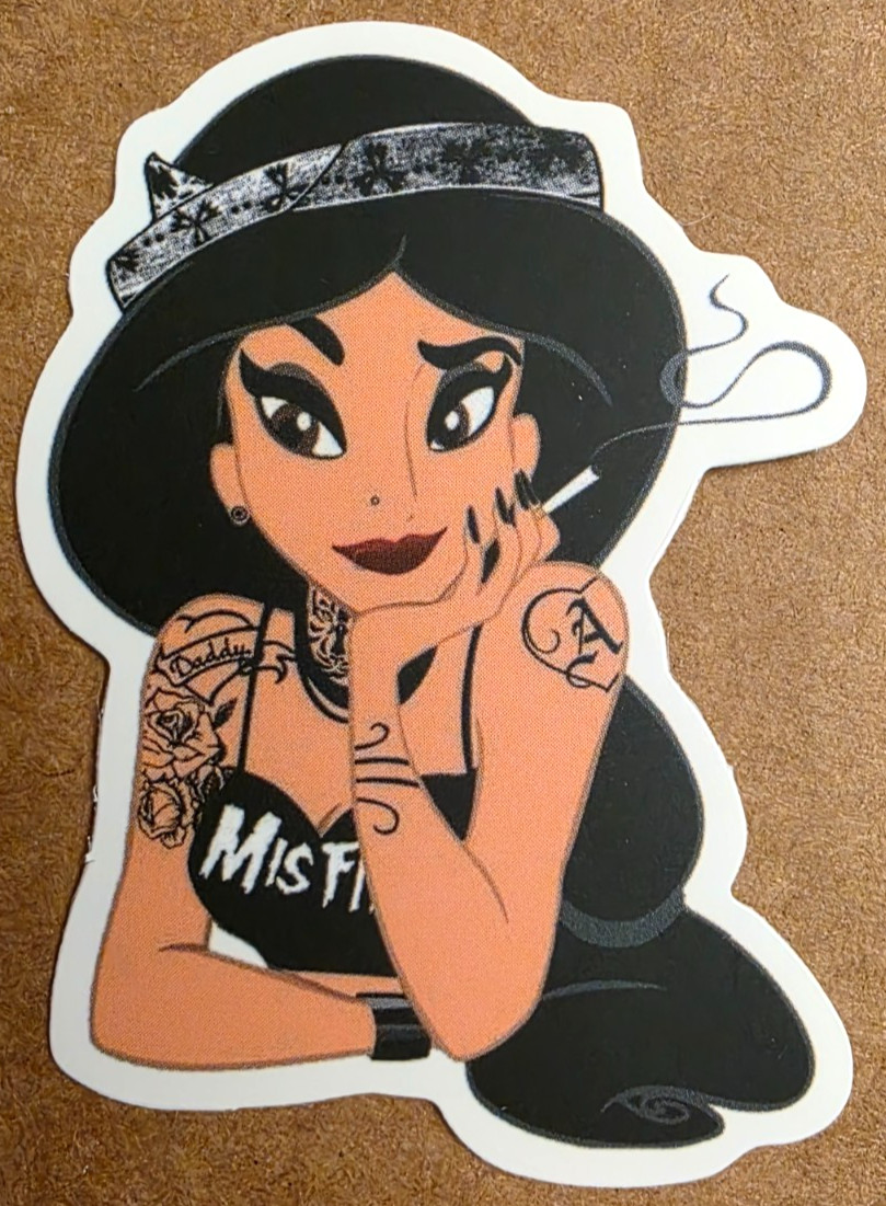 Princess Jasmine Sticker Girl Halloween Steampunk Aladdin Comic Emo Anime Manga