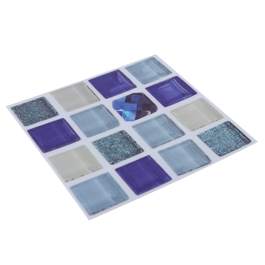 18pcs Mosaic Tile Transfer Stickers Bathroom Kitchen DIY Home(10cm*10cm)(MTS013)