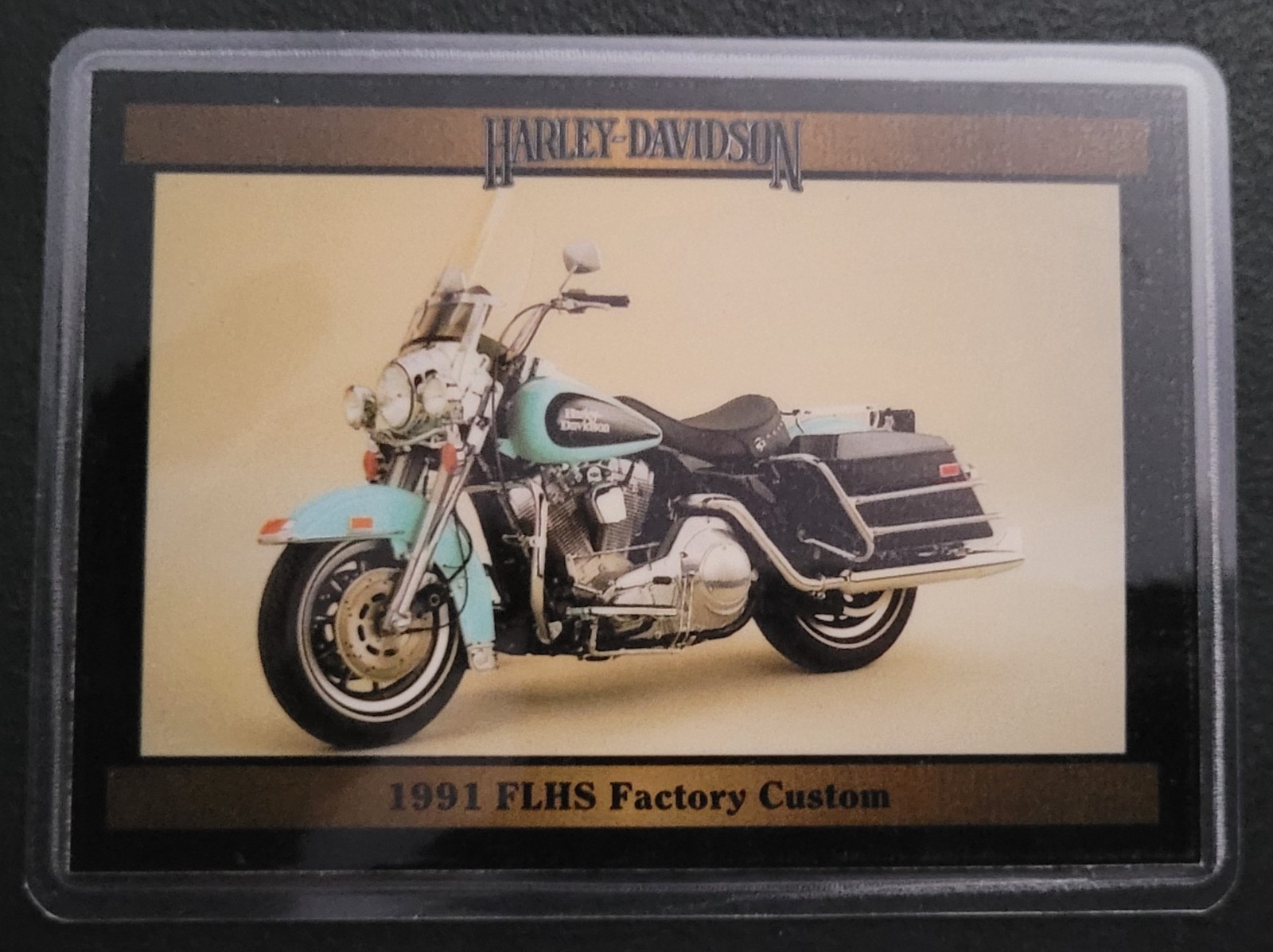 Vintage Harley Davidson Collectible Card Fridge/Locker/Cabinet Laminated Magnets
