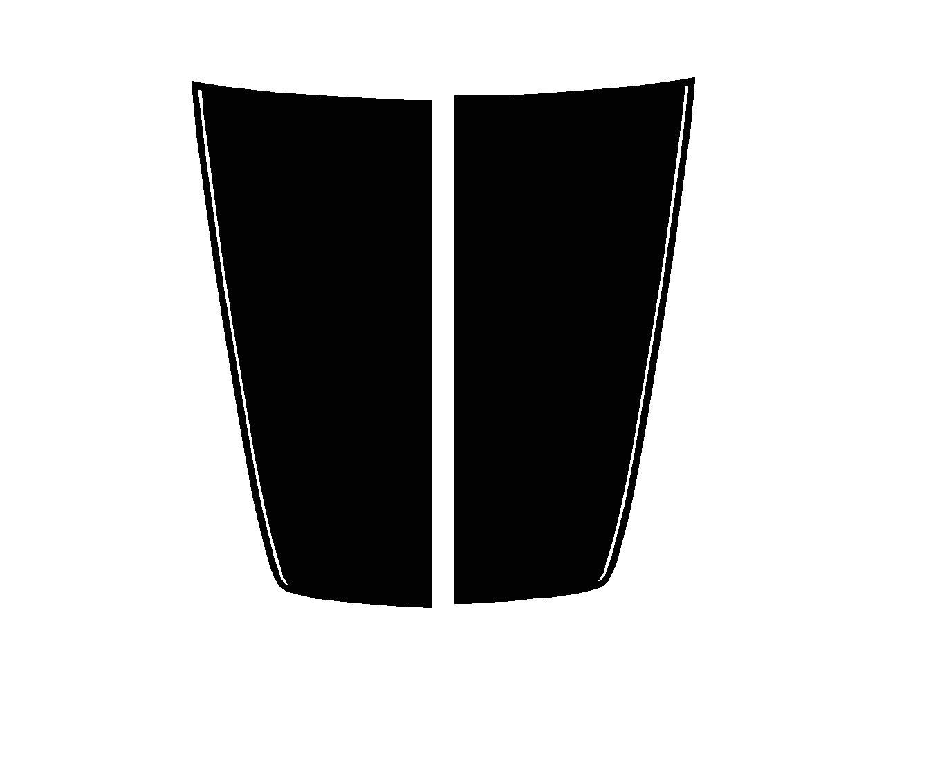 Hood Vinyl Graphics Racing Decals Stripe Fits: 2015-2020 Chevy Colorado Summit
