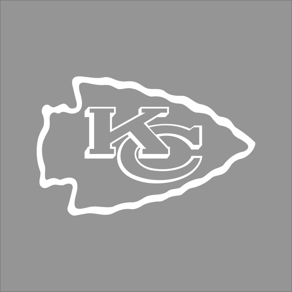 Kansas City Chiefs NFL Team Logo 1Color Vinyl Decal Sticker Car Window Wall