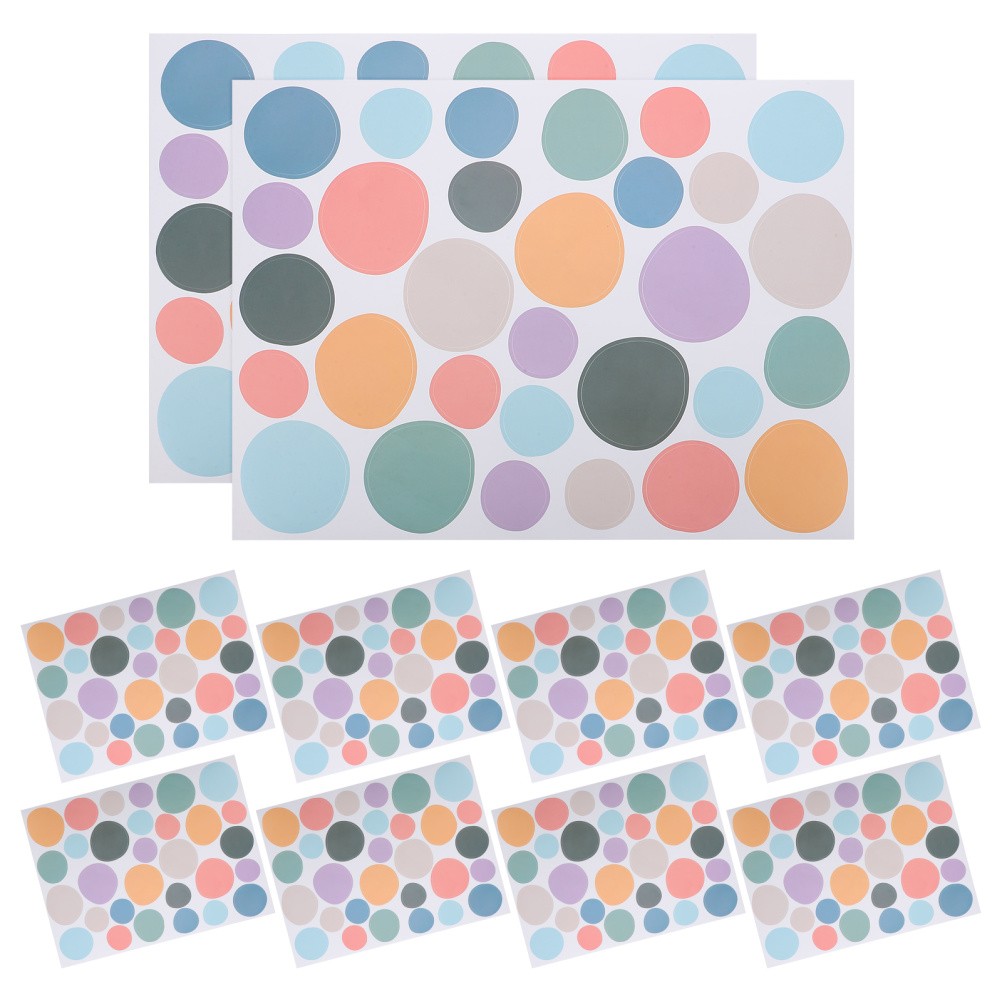 10 Pcs Colorful Irregular Dot Wall Decals Boho Stickers Self Adhesive Nursery