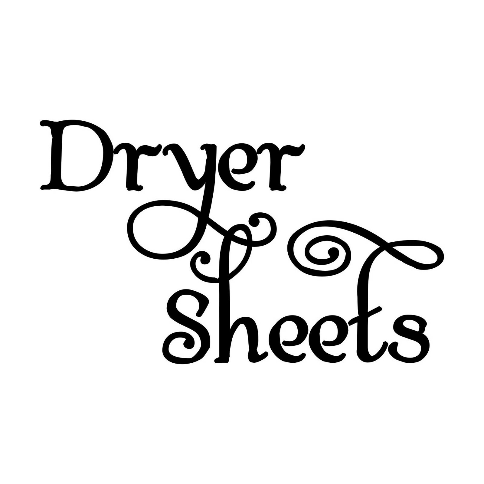 DRYER SHEETS Vinyl Decal Sticker – Laundry Room Fresh DIY Mud Room – Swash