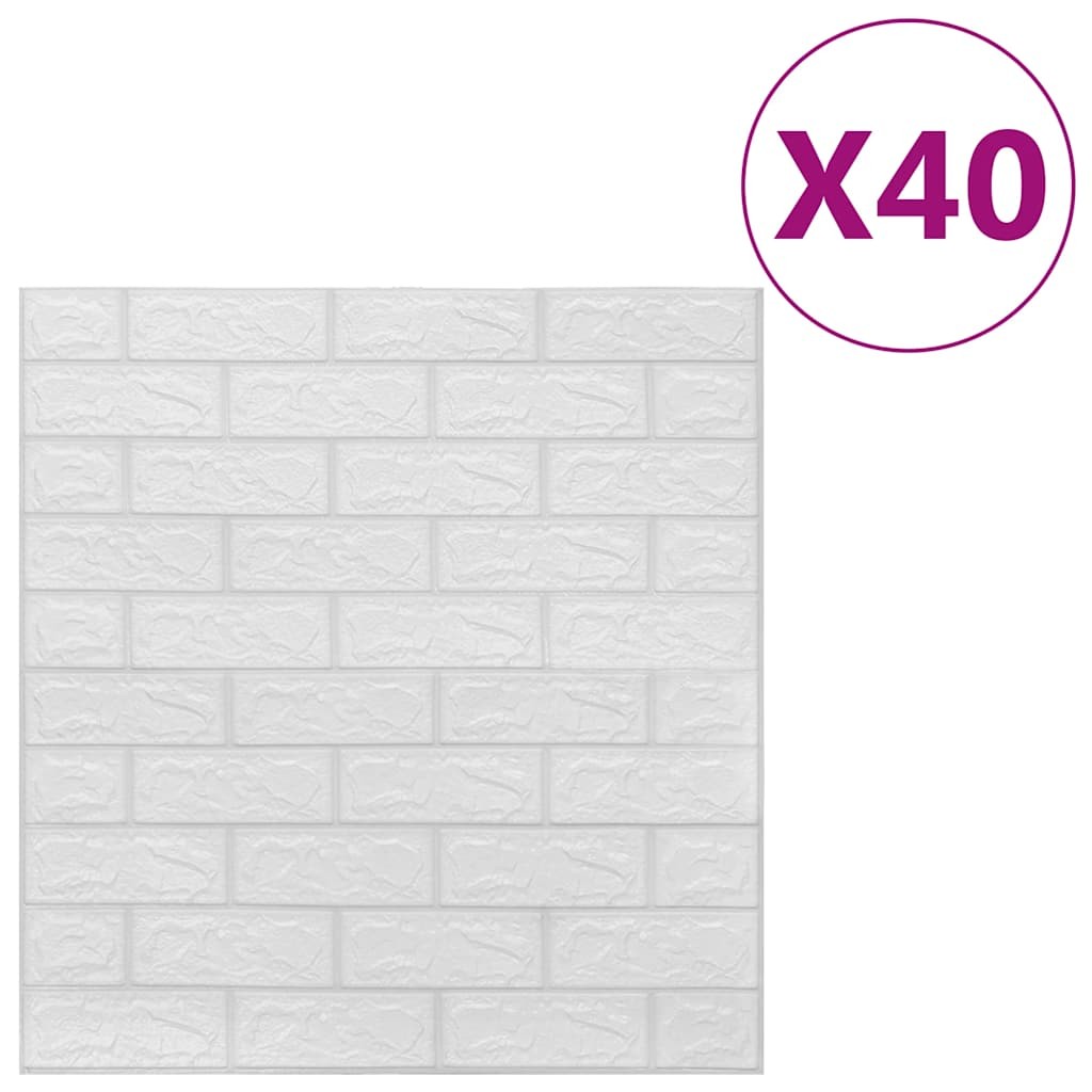 3D Wallpaper Bricks Self-adhesive Wallpaper for Bedroom Living Room vidaXL