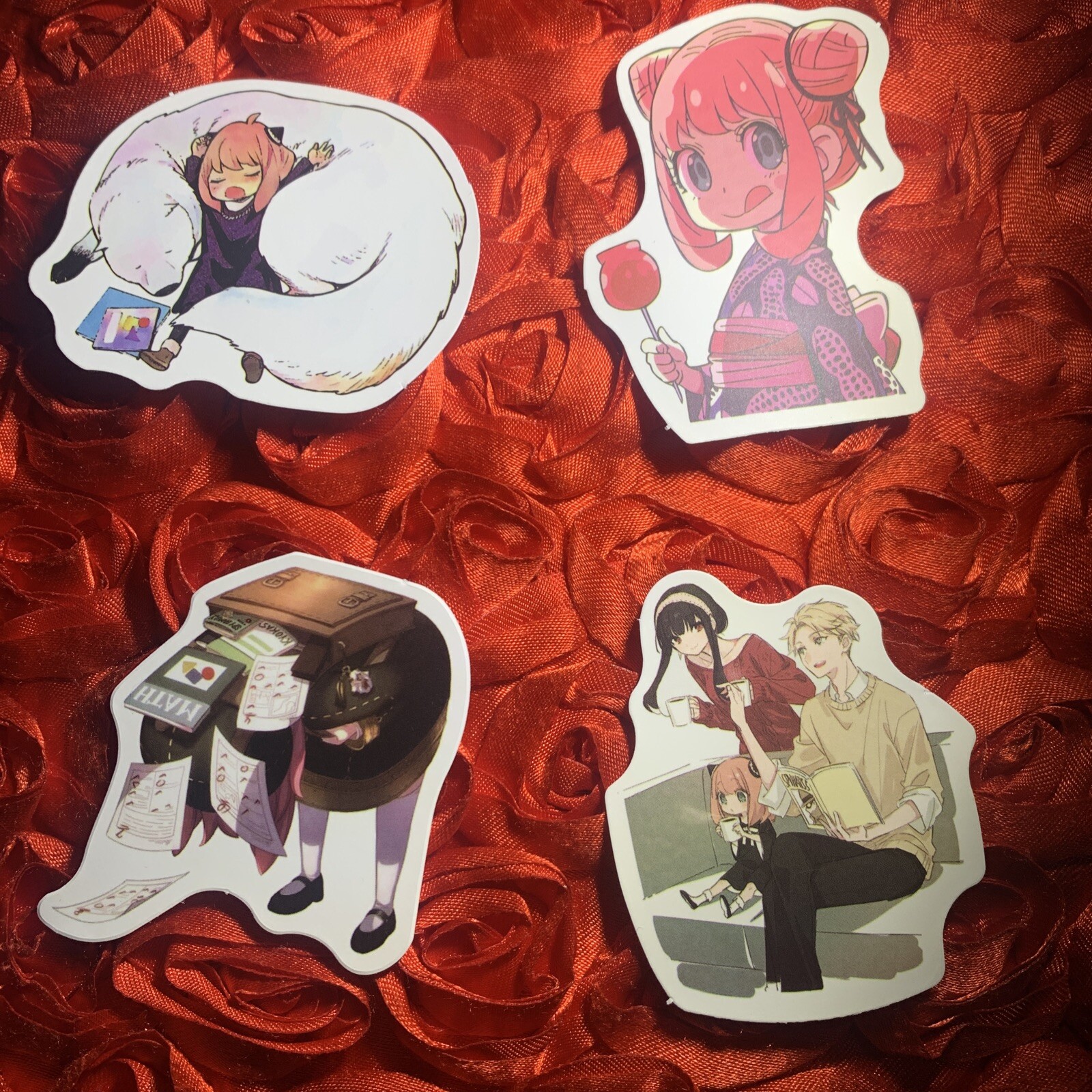 Anya Forger Sleepy Dog Spy x Family ~ 2” Anime Collectible Girl ACG Sticker LOT