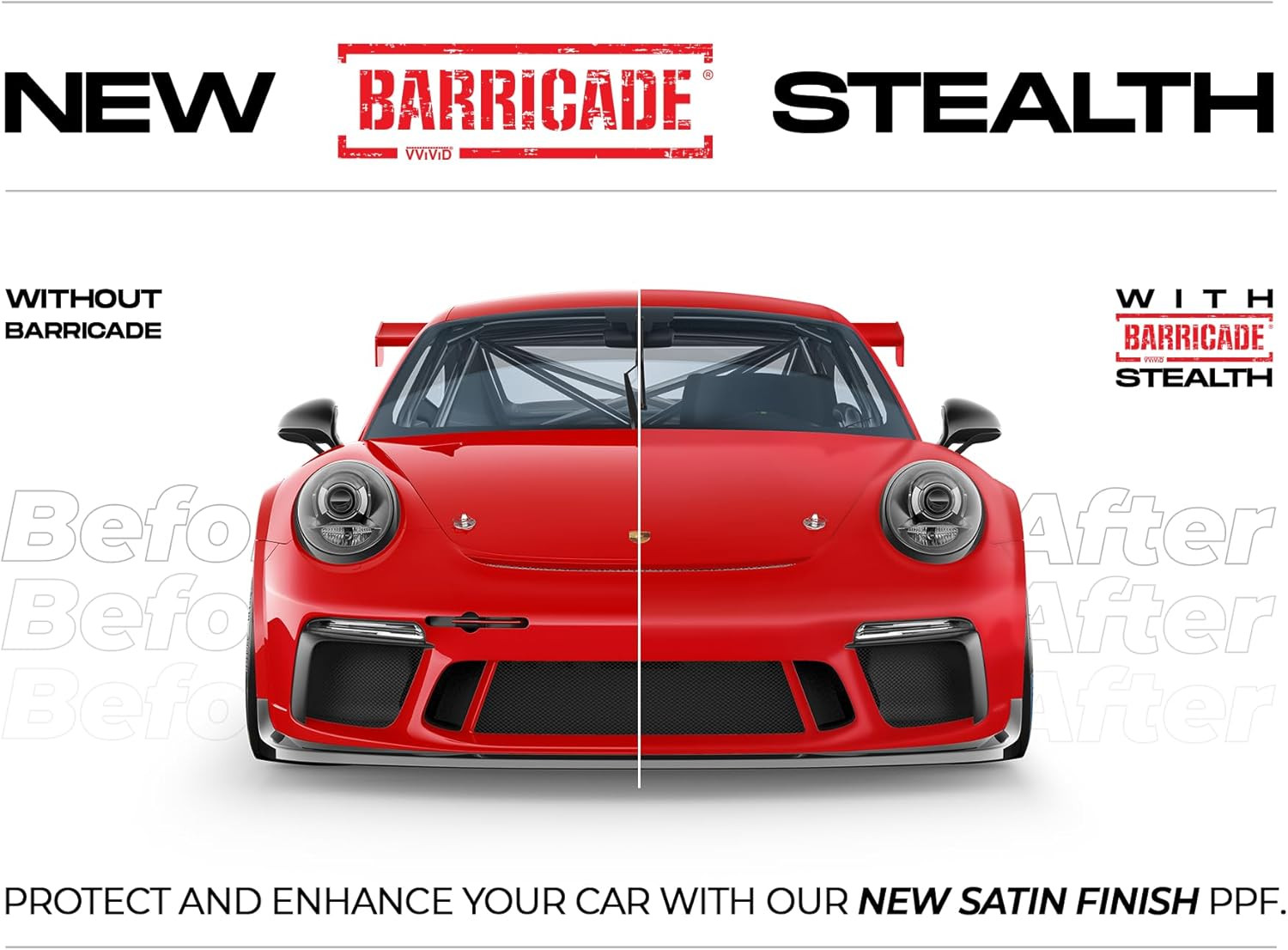 Barricade Premium 8 Year Stealth Satin Clear Paint Protection Film TPU (6″ X 120