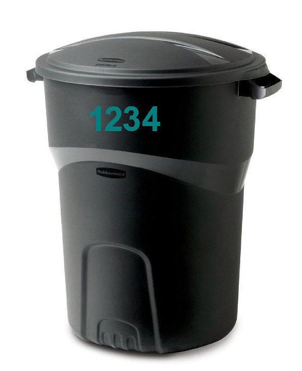 2″ Inch Premium Mailbox Number Vinyl Decal Sticker Sheet (Teal)