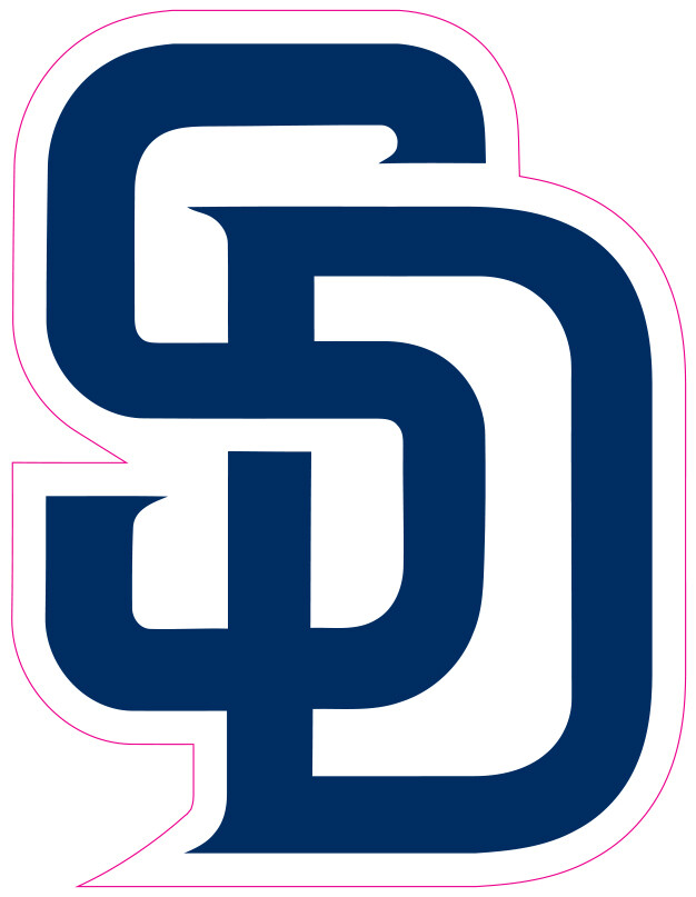San Diego Padres Vinyl Decal Sticker Car Truck Bumper Tumbler Mug