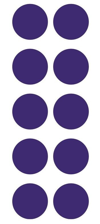 1.5″ Purple Round Label Dots Stickers Color Coding Inventory 1.5 Inch Dot