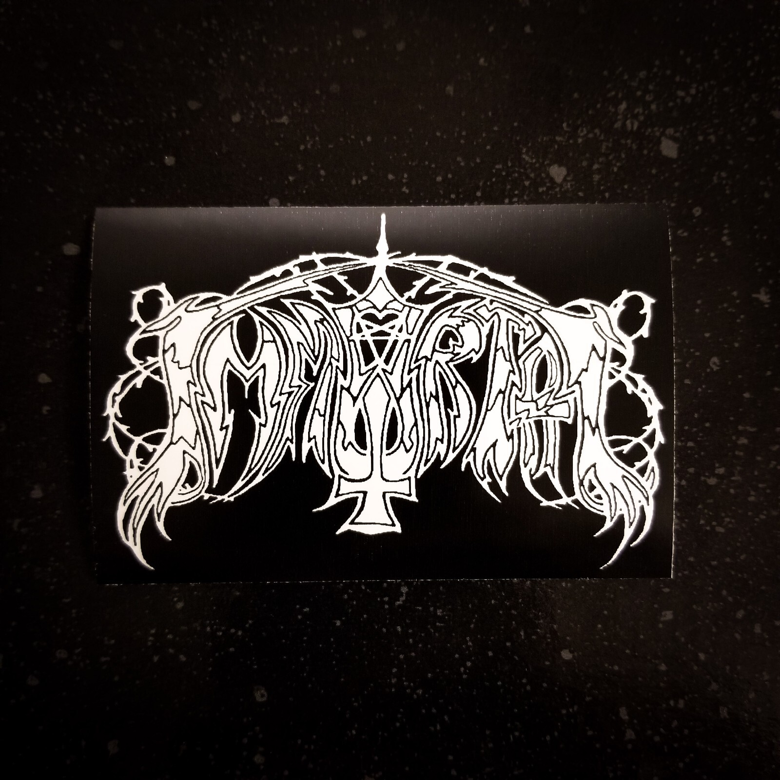 Immortal 4 x 2″ Waterproof Vinyl Sticker Decal [💪 HQ Durability!] Black Metal