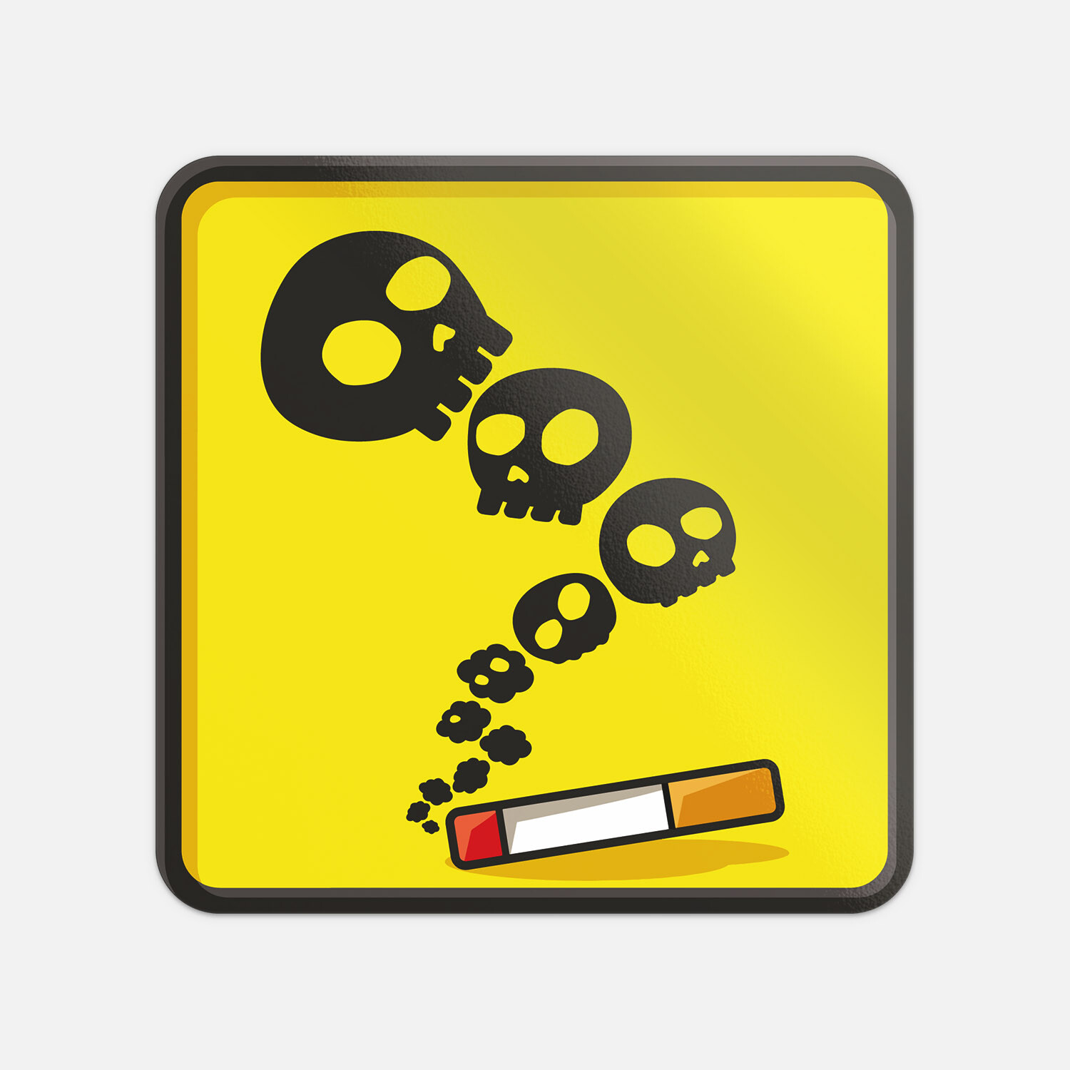 Funny Warning Sign Smoking Kills Vinyl Sticker Decal