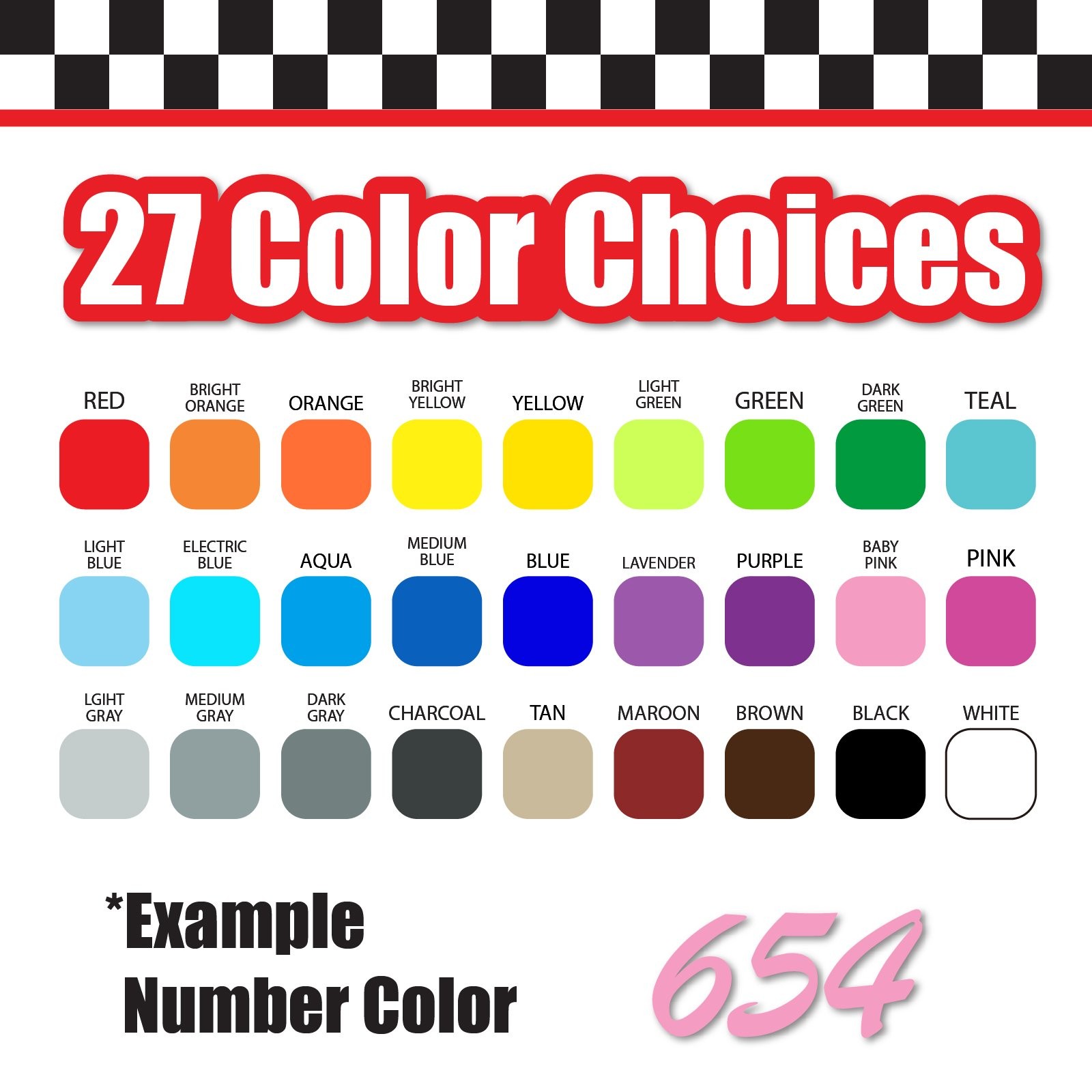 3 Digit Single Number Stickers Custom Decal Locker Door 3pc Brush Script MT