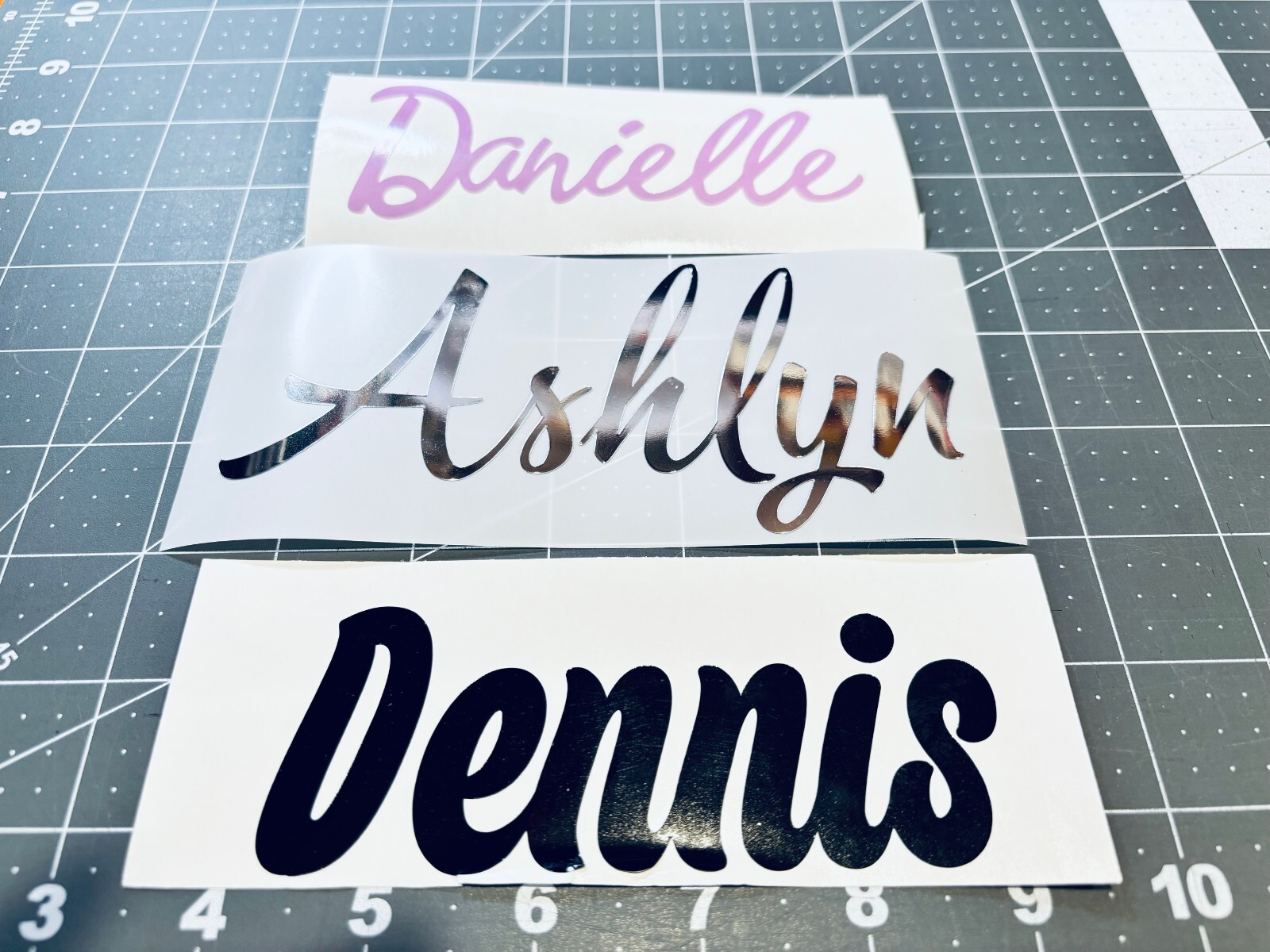 Your Name On A 5″ Vinyl Decal-Lotsa Fonts-Sizes-Colors Avail. Buy 2 Get 1 FREE