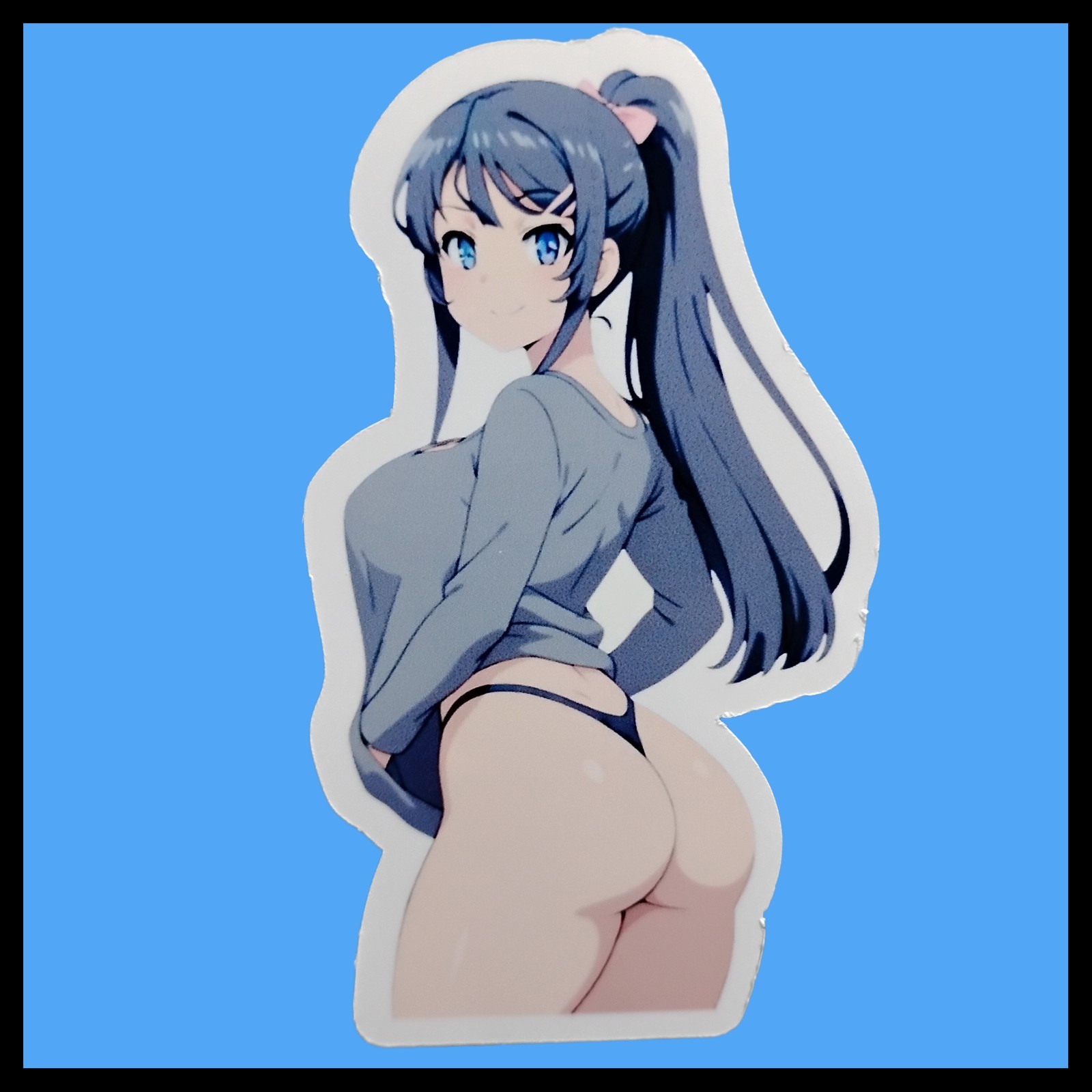 Anime Waifu Decal Sticker, Multiple Sizes Available