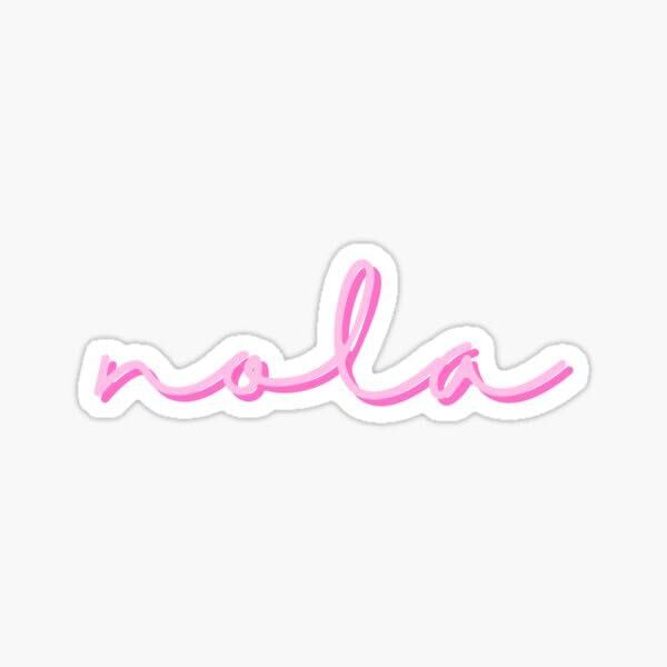 Travel to New Orleans Louisiana LA NOLA Landmark Pink Words Vinyl Decal Sticker