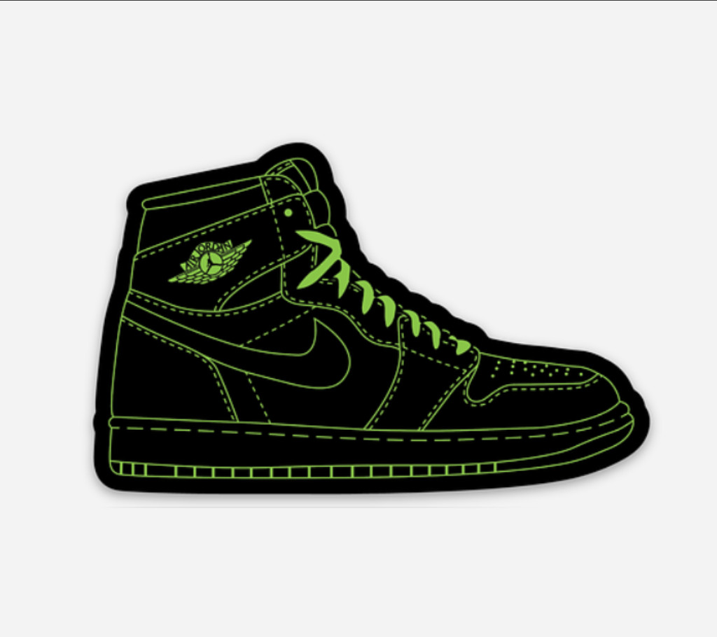 3” Jordan 1 Sticker Sneakers Shoes Nike Decal Matte Finish