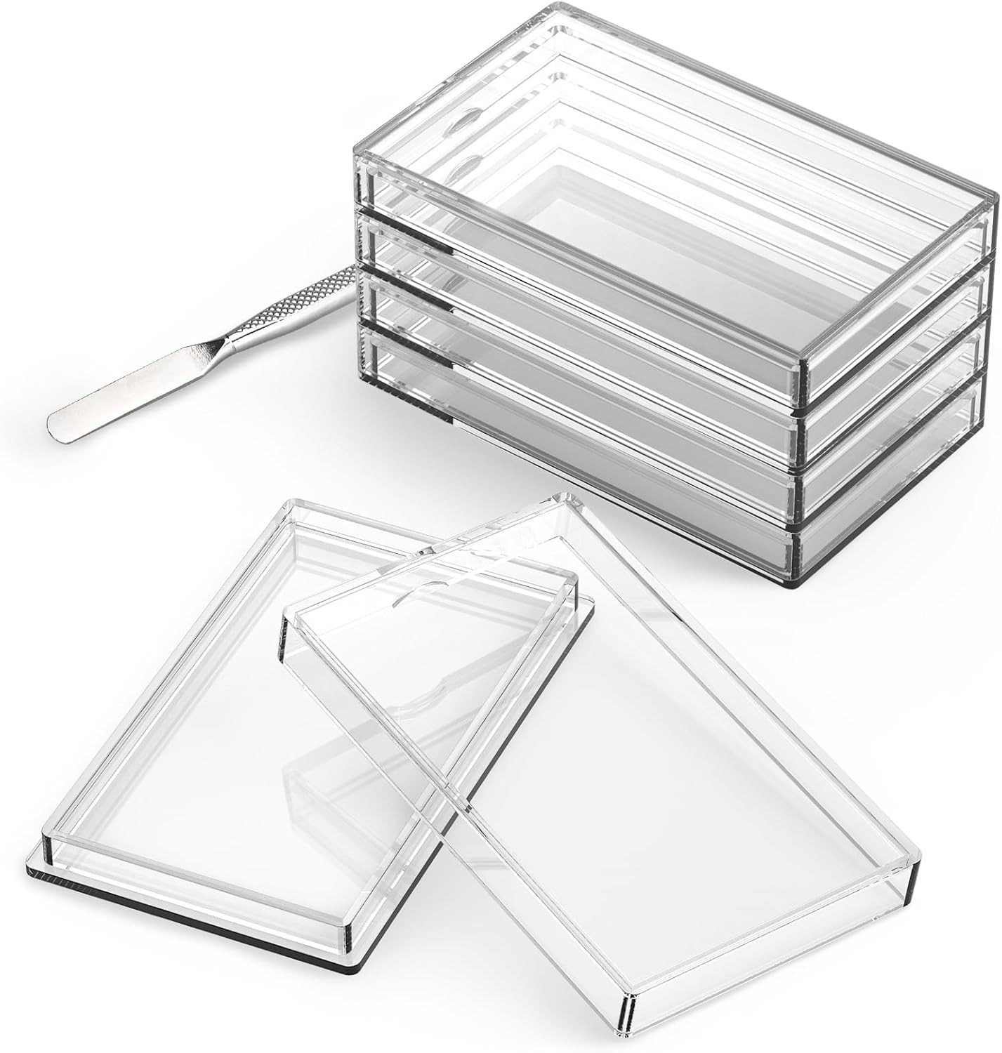 10Oz Silver Bar Holder – 5Pcs Capsule Storage Container for 10 Ounce Bars