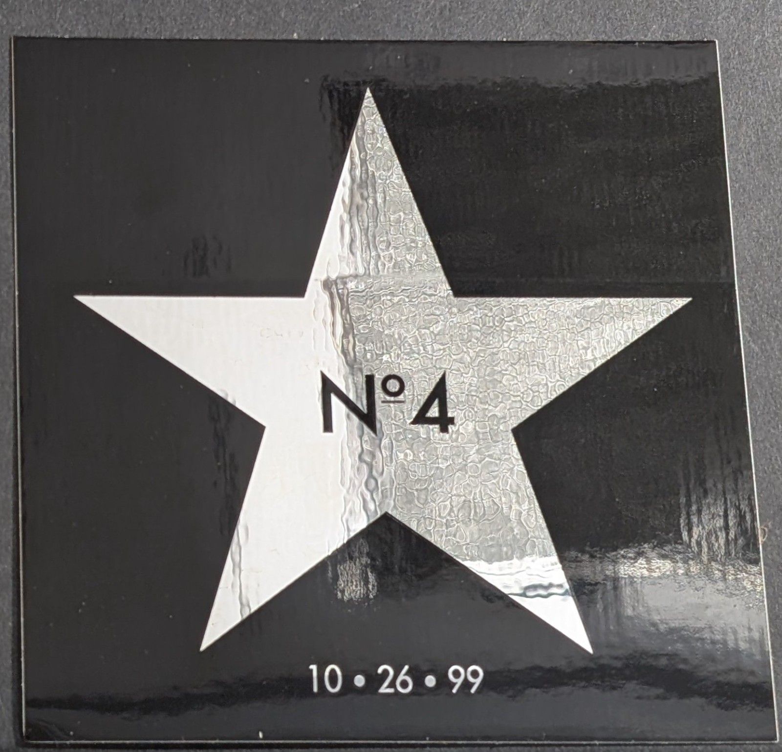 Stone Temple Pilots No 4 Sticker 1999 4″x4″ Silver Star Logo 10-26-99 Vintage