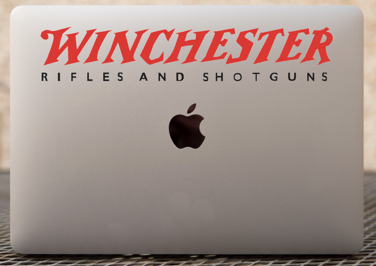 Winchester Logo Decal- Shooting Sticker- Gun Decal- Vinyl Decal- Truck Decal